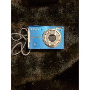 Olympus FE-46 12.0MP Digital Camera Y2K Teal Blue